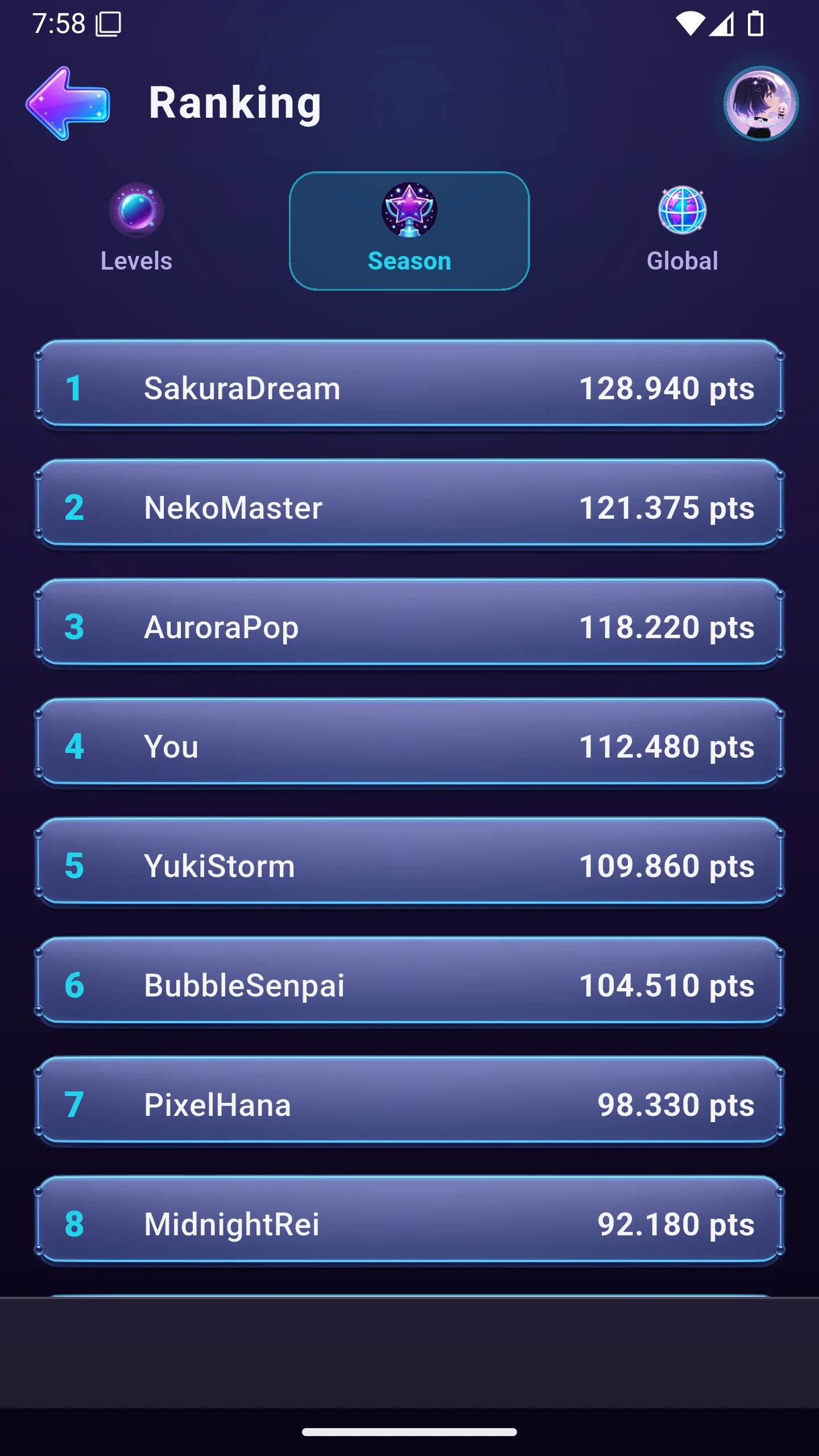 Bubble Shooter: Animes screenshot